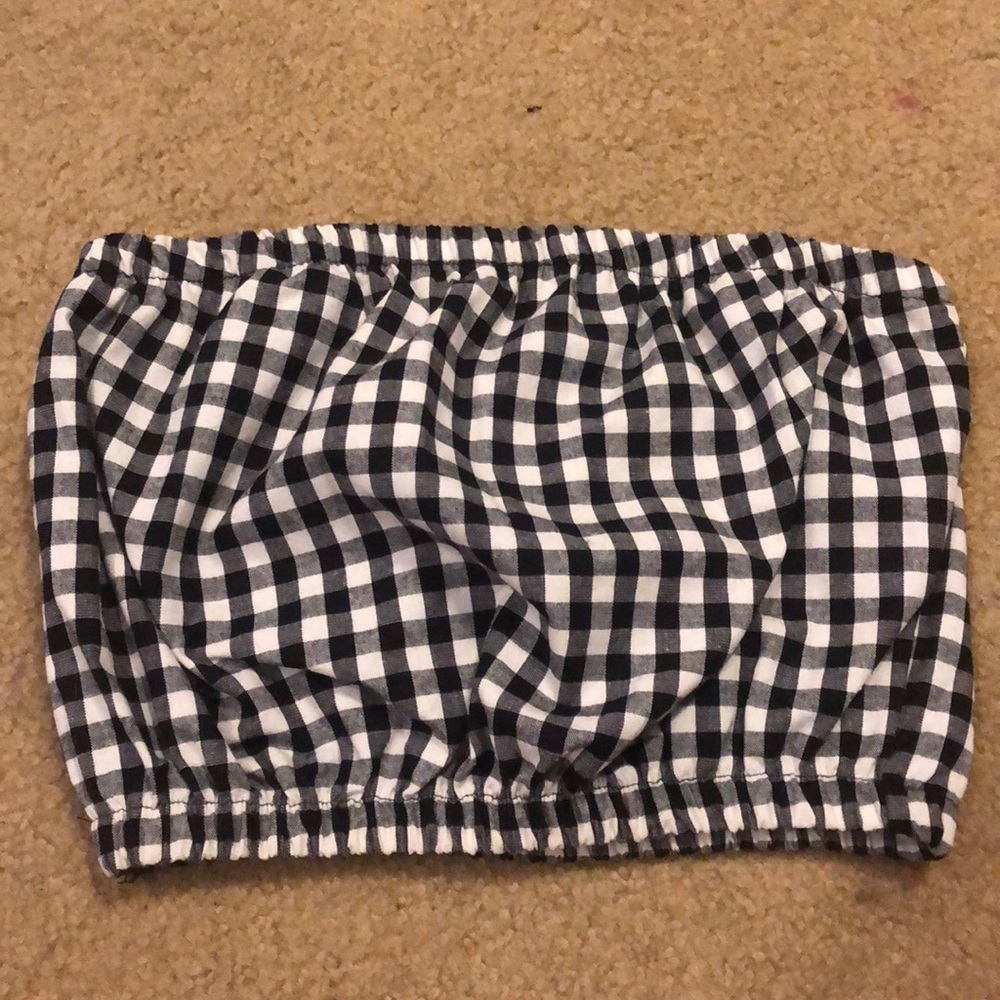 Checkered tube top